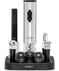 Ivation 9-Piece Wine Set, Electric Wine Opener, Wine Aerator & More!