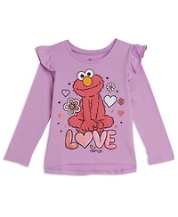 Sesame Street Elmo Girls 2 Pack T-Shirts Infant