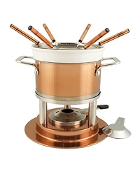 Bern 11 Piece Copper Fondue Set