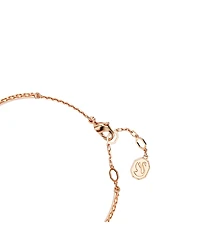 Swarovski Swan, Black, Rose Gold-Tone Iconic Swan Bangle Bracelet
