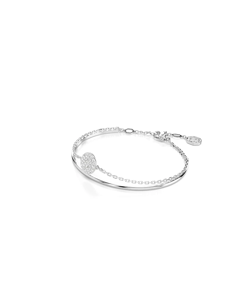 Swarovski White, Rhodium Plated or Rose Gold-Tone Meteora Bangle Bracelet