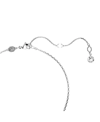 Swarovski Mixed Cuts, Flower, Blue, Rhodium Plated Idyllia Set, 2 Piece