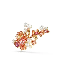 Swarovski Mixed Cuts, Flower, Pink, Gold-Tone Gema Brooch