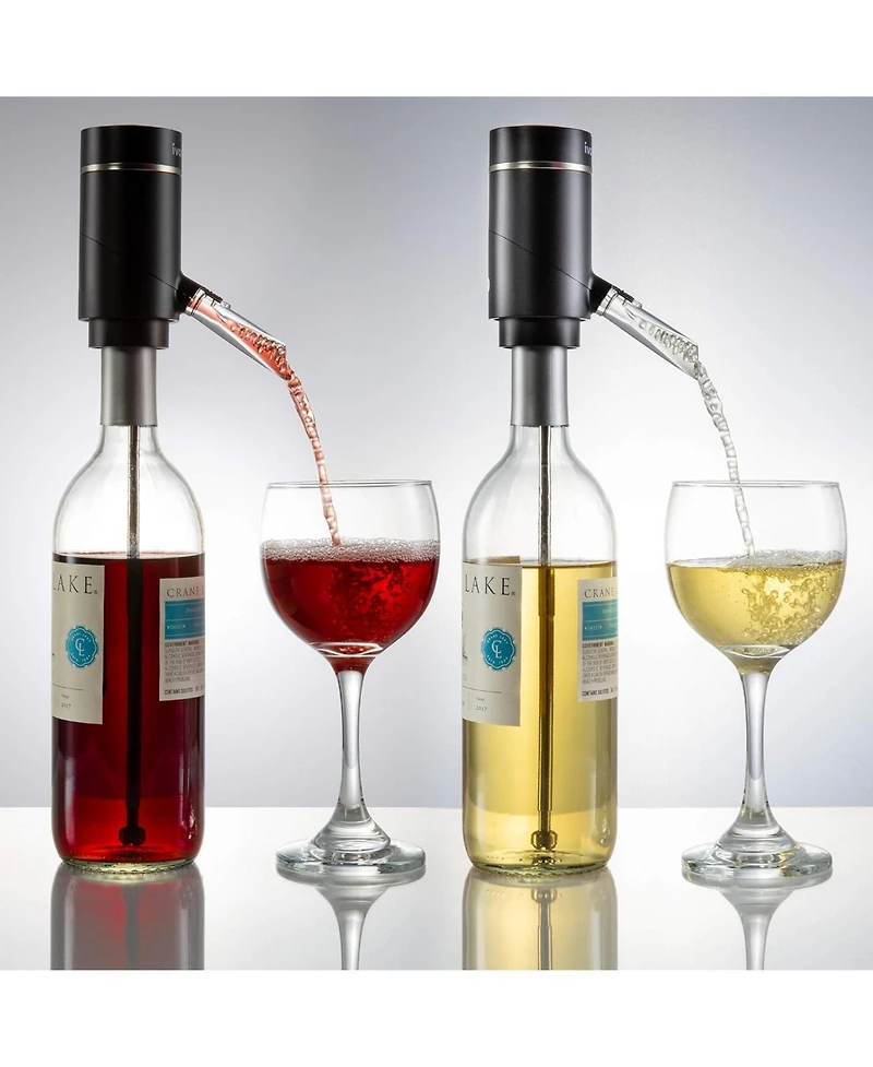 Ivation Wine Aerator & Wine Dispenser, Electric Wine Pourer & Stopper