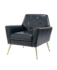 Modern Faux Leather Accent Chair for Living Room Bedroom