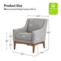 Fabric Accent Chair for Living Room Bedroom