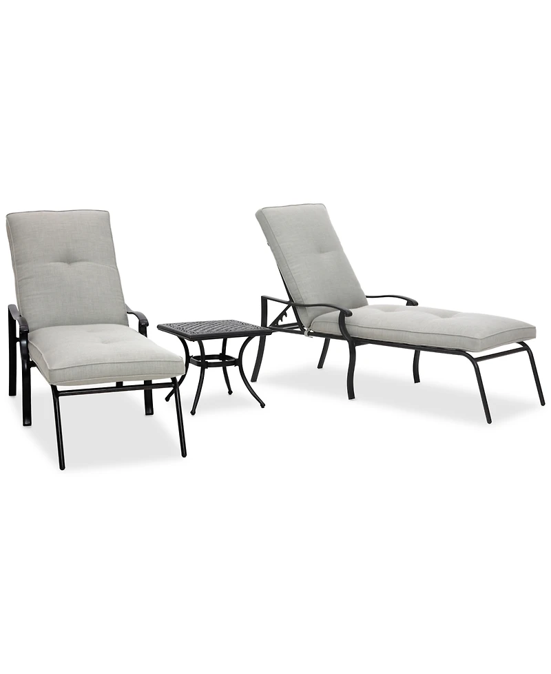 Wythburn Mix and Match Lattice Outdoor Chaise Lounge, Created for Macy's