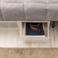 Iris Usa 30 Qt. Stackable Storage Drawer, 2 Pack, Plastic Drawer Organizer with Clear Doors for Pantry, Bedroom, Closet, Kitchen, Under-Sink, Home and