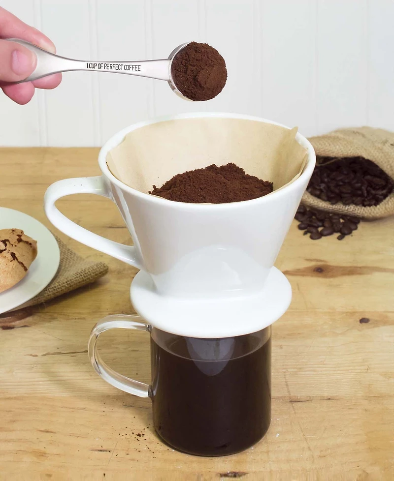 Fino 2-Piece Coffee Maker and Coffee Scoop, Brews Up to 8 Servings, 34-ounce French Press and 1-Tablespoon Scoop Set