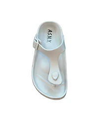 Andrew By Stevens Women s Comfort Slide Thong Buckle Eva Flat Sandal