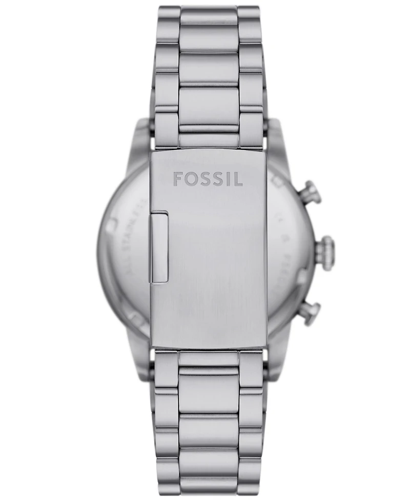 Fossil Men's Sport Tourer Chronograph Silver-Tone Stainless Steel Watch 42mm