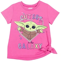 Star Wars Baby Girls The Mandalorian Yoda T-Shirt and Leggings Outfit Set