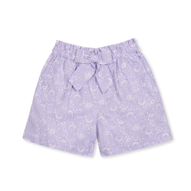 Hope & Henry Toddler Girls' Pull-On Cinched Waist Linen Short,
