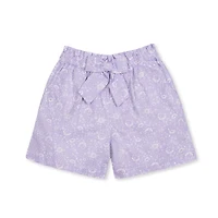Hope & Henry Toddler Girls' Pull-On Cinched Waist Linen Short,