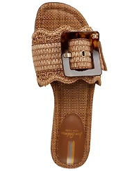 Sam Edelman Women's Bambi Raffia Buckle Slide Sandals