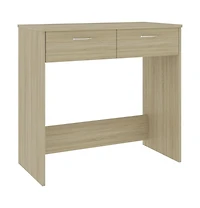 vidaXL Desk Sonoma Oak 31.5"x15.7"x29.5" Engineered Wood