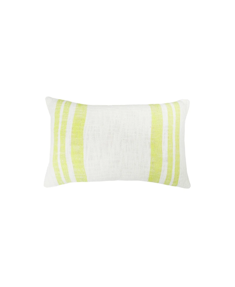 Morgan Citron Woven Luxury Premium Spring & Summer Rectangle Accent Pillow, 14" x 22"
