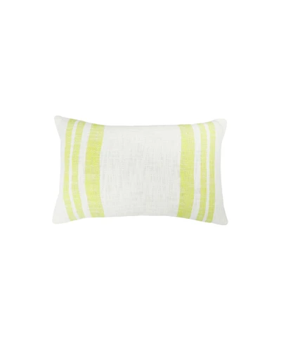 Morgan Citron Woven Luxury Premium Spring & Summer Rectangle Accent Pillow, 14" x 22"