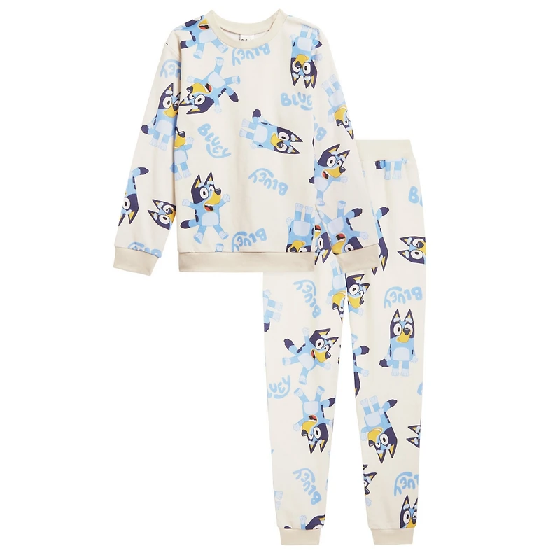 Bluey Girls Fleece Sweatshirt and Jogger Pants Set Toddler| Child