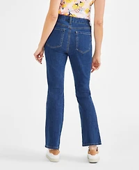 Style & Co Petite Mid-Rise Curvy Bootcut Jeans, Short, Created for Macy's