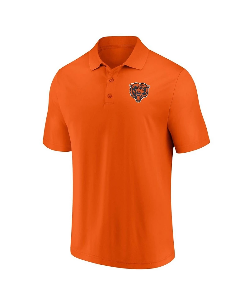 Men's Fanatics Orange Chicago Bears Component Polo Shirt