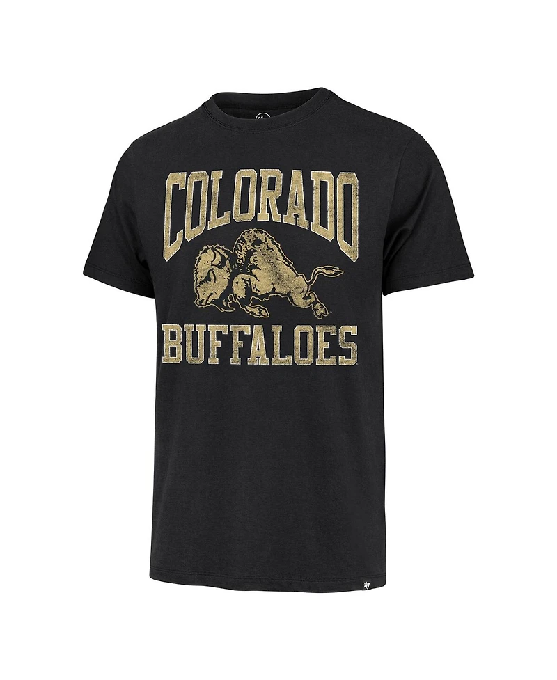 Men's '47 Brand Black Distressed Colorado Buffaloes Big Ups Buffaloes Franklin T-shirt
