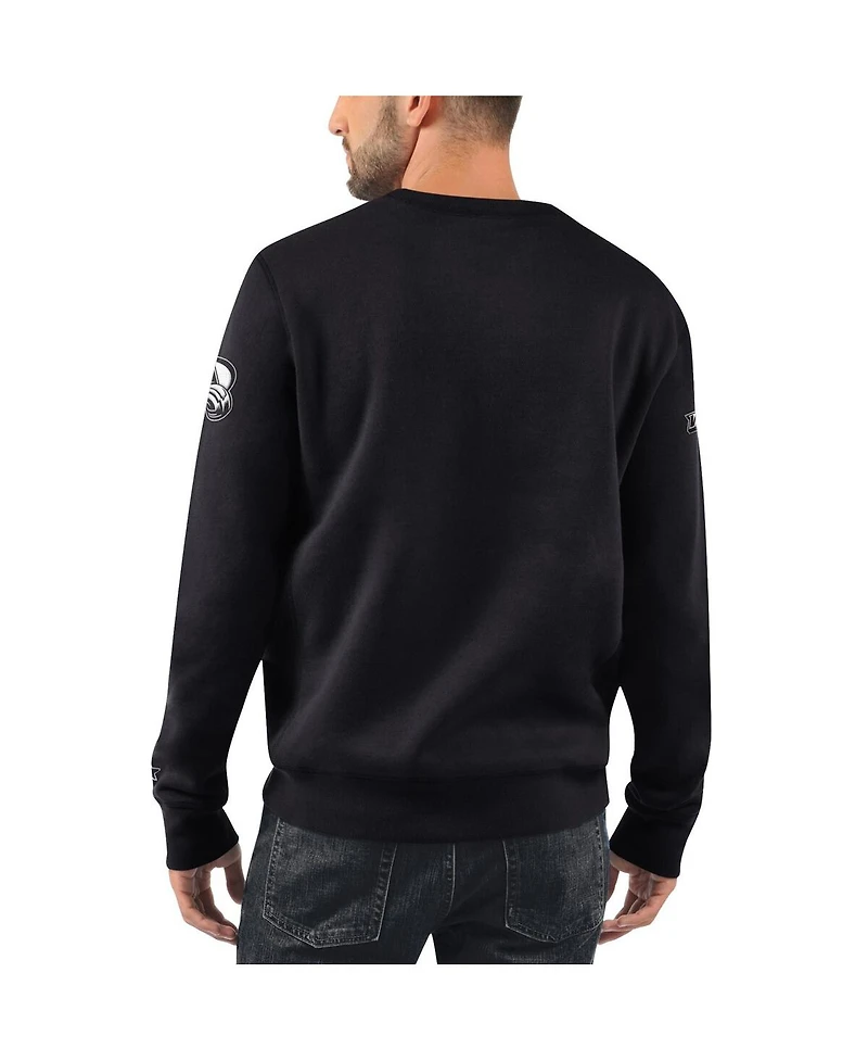 Men's Starter x Nhl Black Ice Colorado Avalanche Cross Check Pullover Sweatshirt
