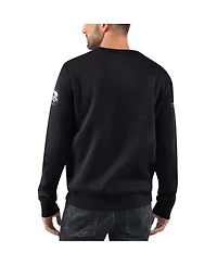 Men's Starter x Nhl Black Ice Colorado Avalanche Cross Check Pullover Sweatshirt