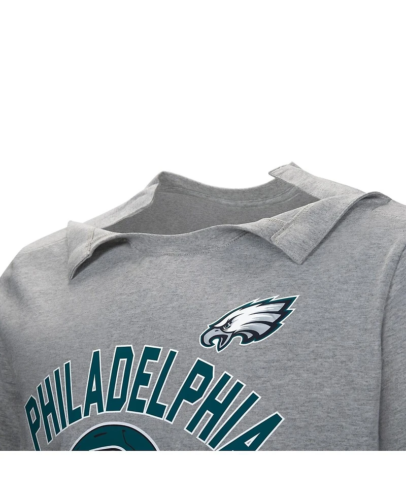 Men's Gray Philadelphia Eagles Tackle Adaptive T-shirt