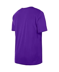Men's New Era Purple Los Angeles Lakers Throwback T-shirt