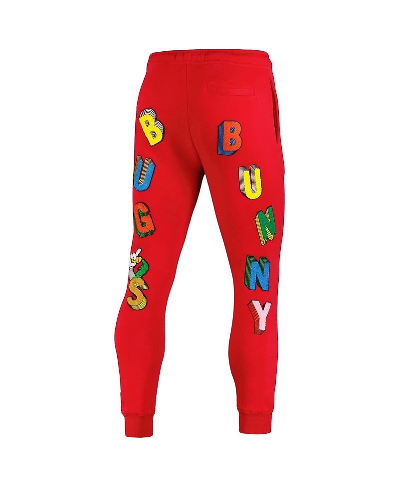 Men's Freeze Max Bugs Bunny Red Looney Tunes Big Letter Pants