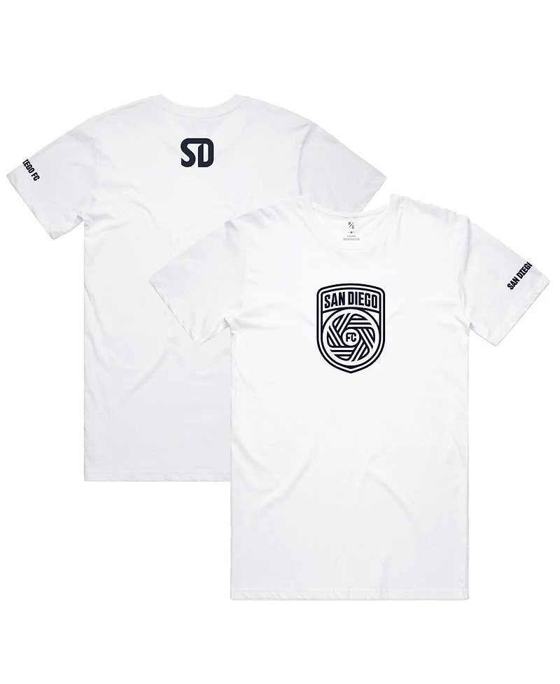 Men's and Women's Peace Collective White San Diego Fc Monochrome T-shirt