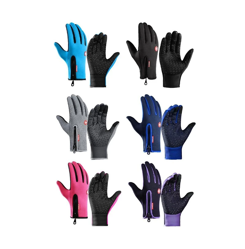 Braveman Men's Unisex Wind & Water Resistant Warm Touch Screen Tech Winter Gloves