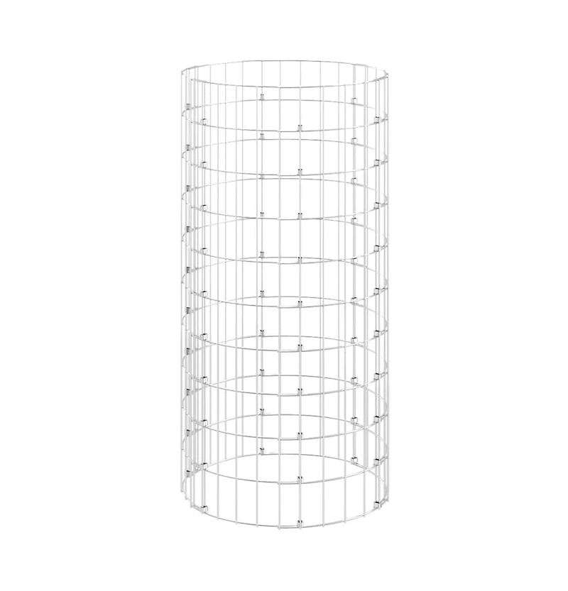 vidaXL Garden Composter 19.7"x39.4" Galvanized Steel