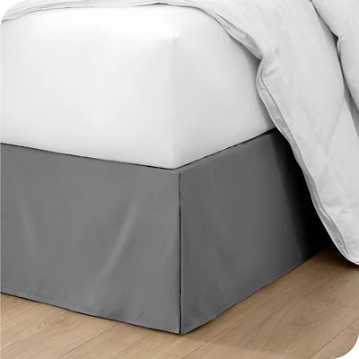 Bare Home Tailored 15" Full Xl Pleated Bedskirt