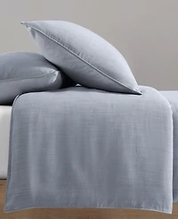Calvin Klein Tencel Reversible Solid 3 Piece Duvet Cover Set, Queen