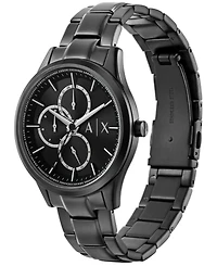 A|X Armani Exchange Men's Multifunction Black Stainless Steel Watch 42mm and Bracelet Set