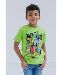 Teenage Mutant Ninja Turtles Toddler Boys Leonardo Michelangelo Donatello Raphael 3 Pack T-Shirts