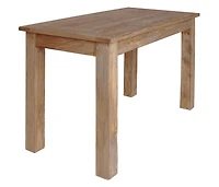 vidaXL Dining Table Solid Mahogany Wood 47.2"x23.6"x30.3"