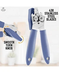 Heavy Duty 2 1 Can Opener Wide Grip Smooth Edge Cut