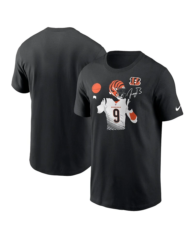 Men's Nike Joe Burrow Black Cincinnati Bengals Player Graphic T-shirt