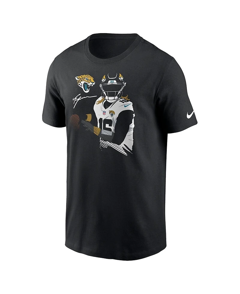 Men's Nike Trevor Lawrence Black Jacksonville Jaguars Player Graphic T-shirt