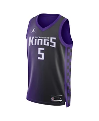 Men's and Women's Jordan De'Aaron Fox Purple Sacramento Kings Swingman Jersey - Statement Edition