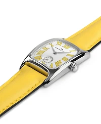 Hamilton Women's Swiss American Classic Small Second Yellow Leather Strap Watch 24x27mm