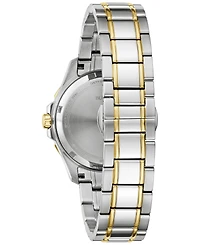 Bulova Women's Marine Star Diamond Accent Two-Tone Stainless Steel Bracelet Watch 36mm