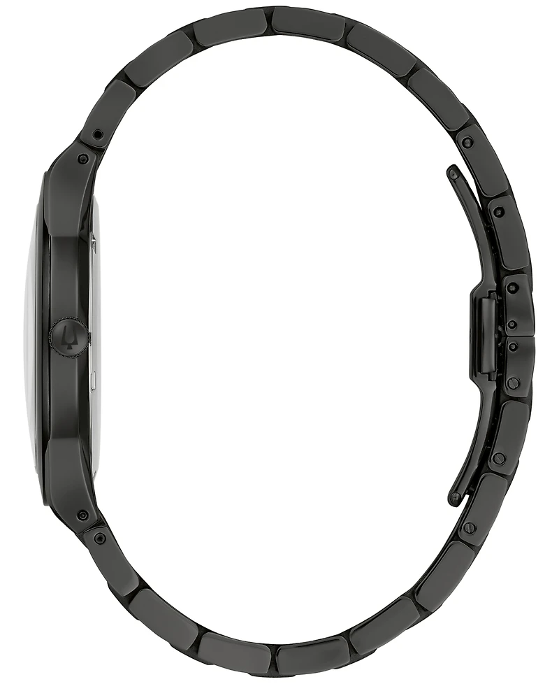 Bulova Men's Modern Millennia Black-Tone Stainless Steel Bracelet Watch 41mm