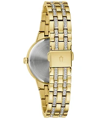 Bulova Women's Phantom Gold-Tone Stainless Steel Bracelet Watch 33mm