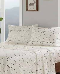 Woolrich Printed Flannel -Pc. Sheet Set