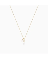 Sterling Silver 18k Gold Plated Maisie Duo Cultured Pearl Pendant Necklace