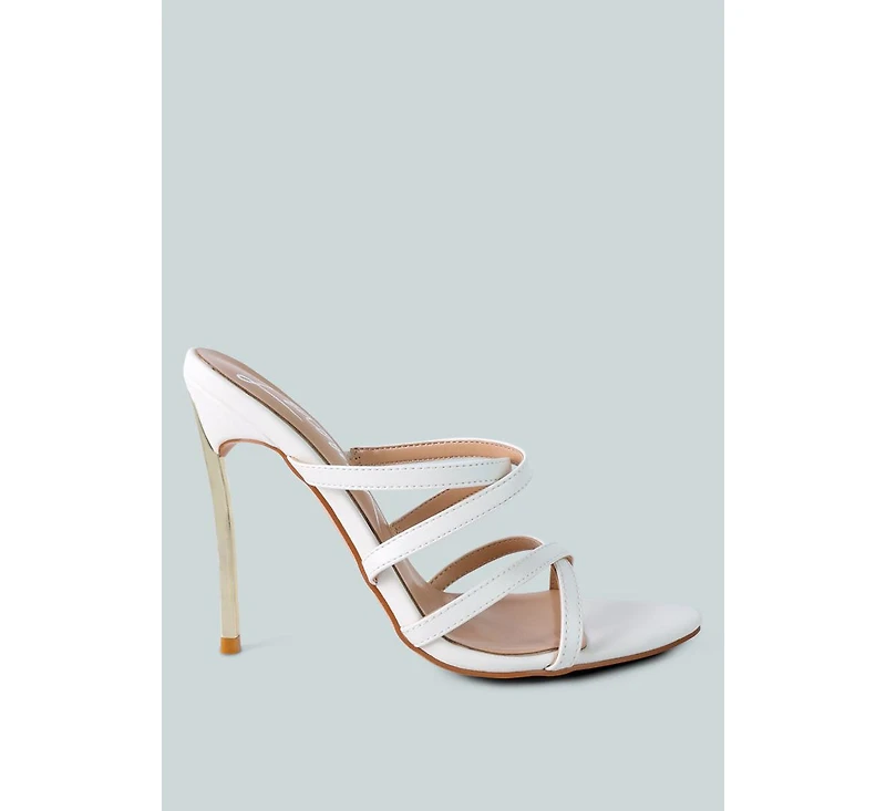 Womens Nightclub Ready Strappy Stiletto Heel Sandals